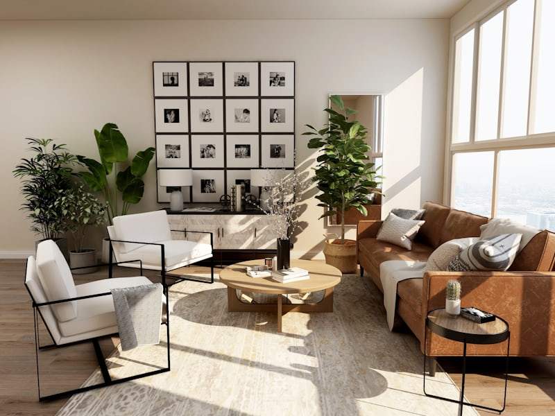 Open-plan living interior