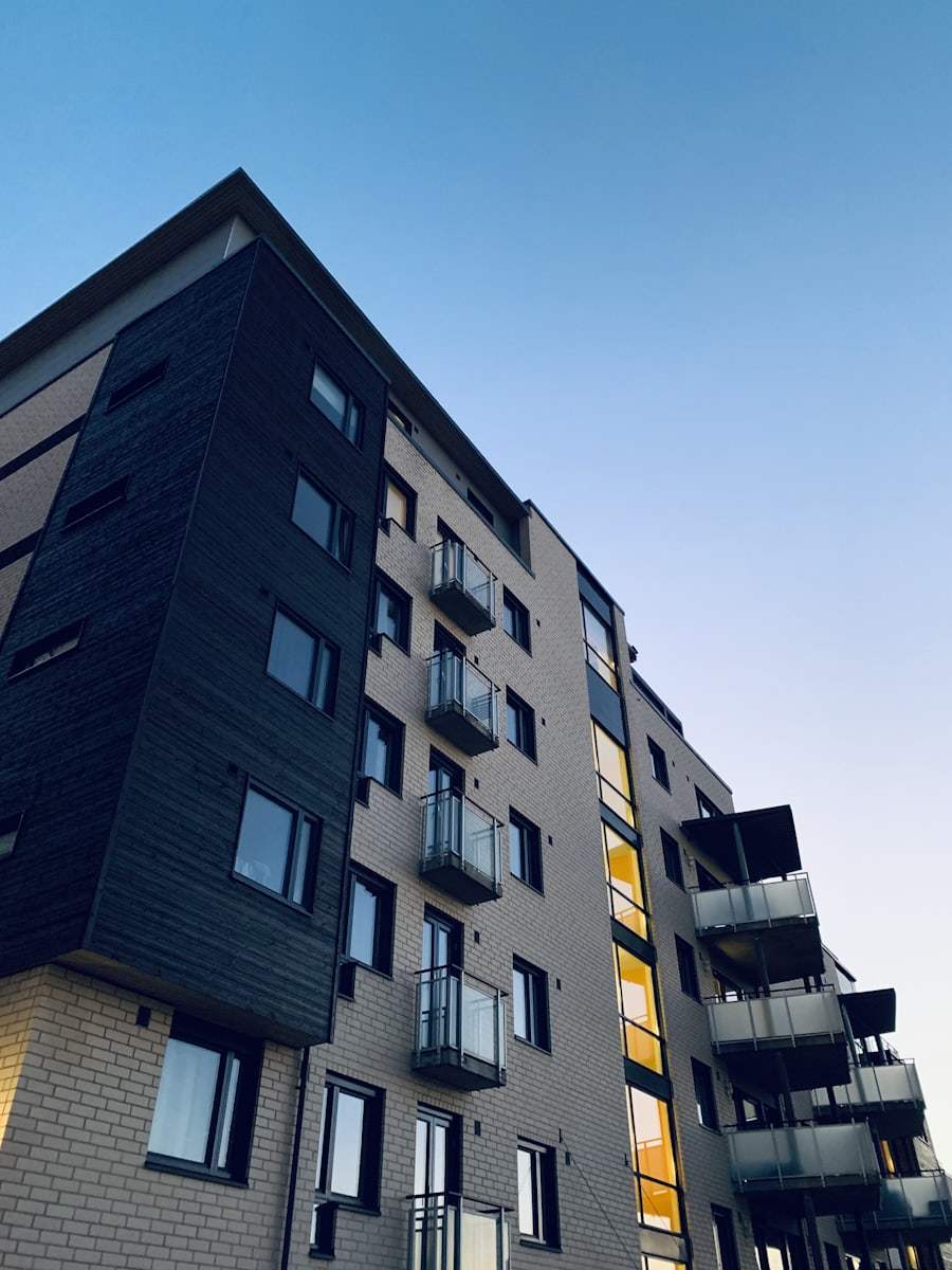 Modern multifamily building